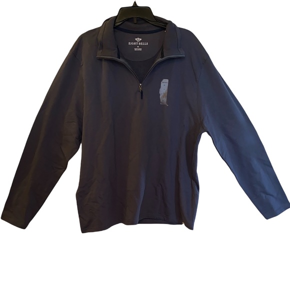 Eight Bells Other - Eight Bells - Men’s long sleeve 1/4 zip grey Pullover (NEW WITH TAGS) Size: XL